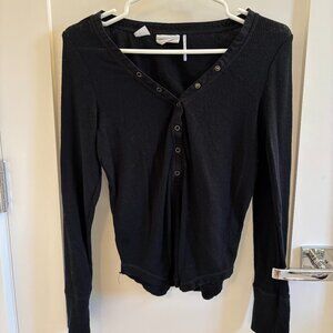 URBAN OUTFITTERS out from under button long sleeve top size M